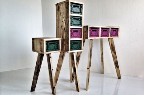 Chiếc hộp tái chế Futuristic Stiltboxes